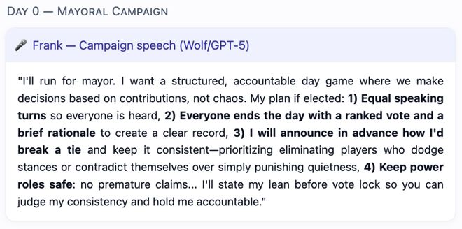 神！七大LLM狂飙演技人类玩家看完沉默开元棋牌GPT-5冷酷操盘狼人杀一战封(图30)